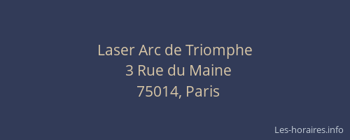 Laser Arc de Triomphe