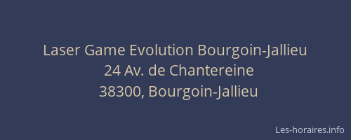 Laser Game Evolution Bourgoin-Jallieu