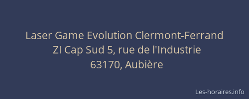 Laser Game Evolution Clermont-Ferrand