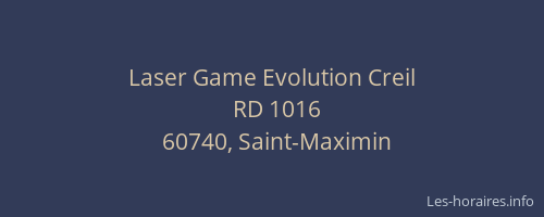 Laser Game Evolution Creil