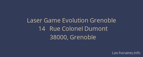 Laser Game Evolution Grenoble