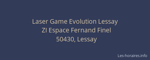 Laser Game Evolution Lessay