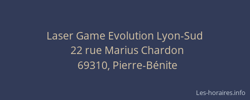 Laser Game Evolution Lyon-Sud