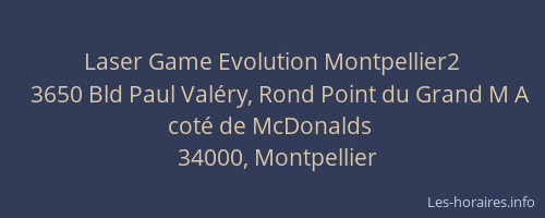 Laser Game Evolution Montpellier2
