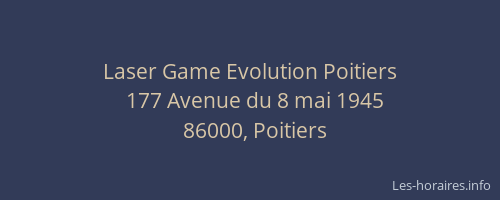 Laser Game Evolution Poitiers