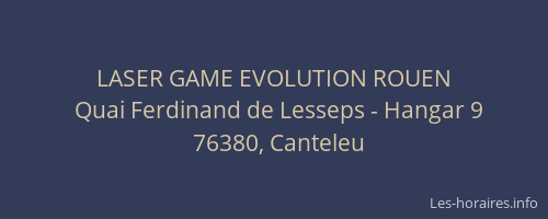 LASER GAME EVOLUTION ROUEN