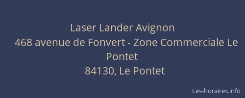 Laser Lander Avignon