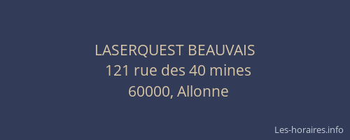 LASERQUEST BEAUVAIS