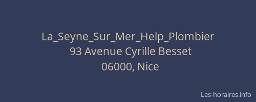 La_Seyne_Sur_Mer_Help_Plombier