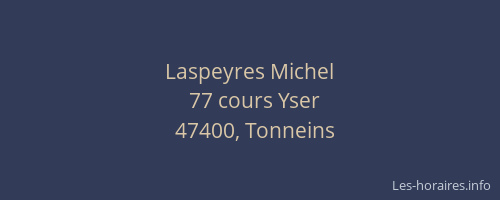 Laspeyres Michel