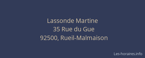 Lassonde Martine