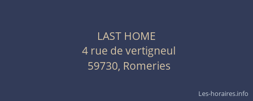 LAST HOME
