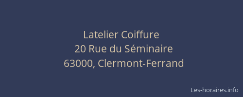 Latelier Coiffure