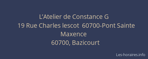 L’Atelier de Constance G