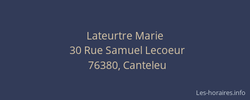 Lateurtre Marie