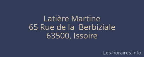 Latière Martine