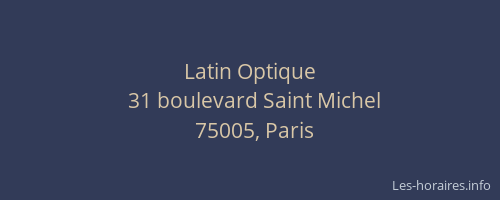Latin Optique