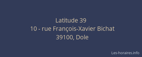 Latitude 39