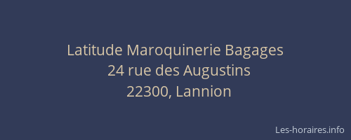 Latitude Maroquinerie Bagages