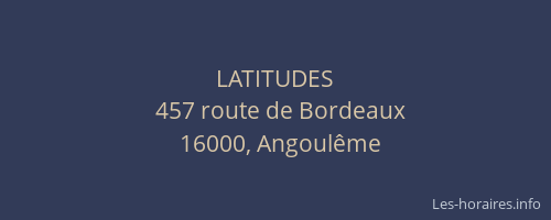 LATITUDES