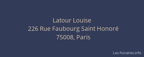 Latour Louise