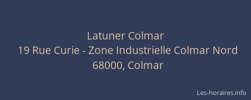 Latuner Colmar