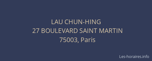 LAU CHUN-HING