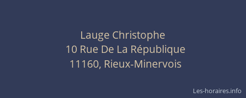 Lauge Christophe