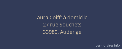 Laura Coiff' à domicile