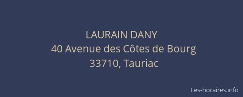 LAURAIN DANY