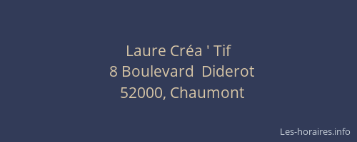 Laure Créa ' Tif