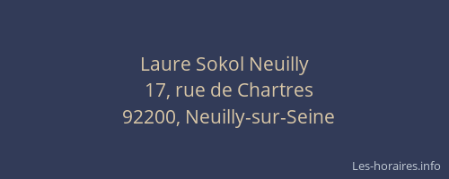 Laure Sokol Neuilly