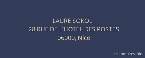LAURE SOKOL