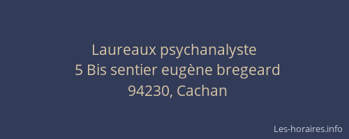 Laureaux psychanalyste