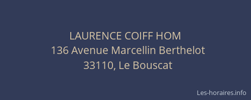 LAURENCE COIFF HOM
