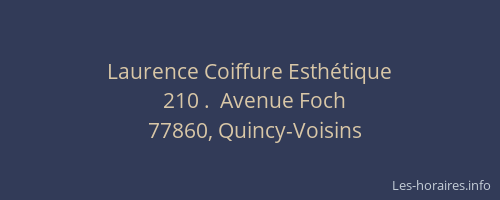 Laurence Coiffure Esthétique