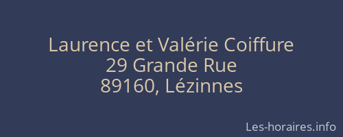 Laurence et Val&eacute;rie Coiffure