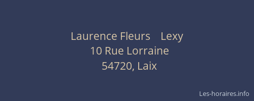 Laurence Fleurs    Lexy