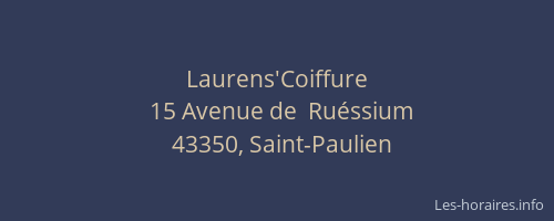 Laurens'Coiffure