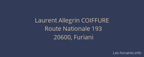 Laurent Allegrin COIFFURE