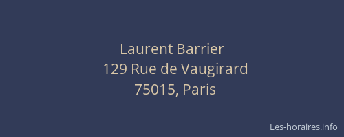 Laurent Barrier