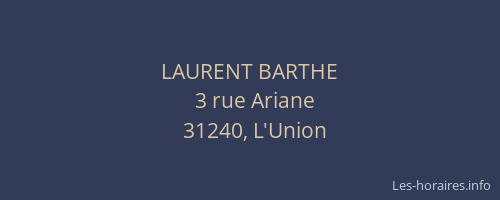 LAURENT BARTHE