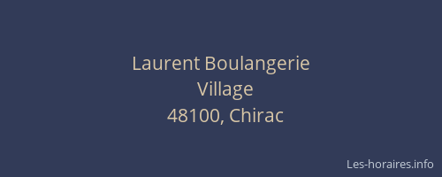 Laurent Boulangerie