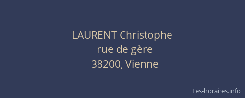 LAURENT Christophe