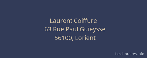 Laurent Coiffure