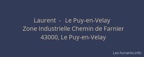 Laurent  -   Le Puy-en-Velay