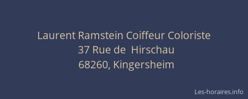 Laurent Ramstein Coiffeur Coloriste