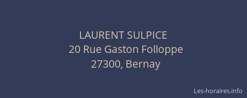 LAURENT SULPICE