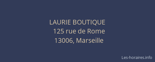LAURIE BOUTIQUE