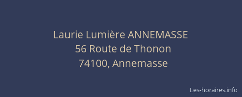 Laurie Lumière ANNEMASSE